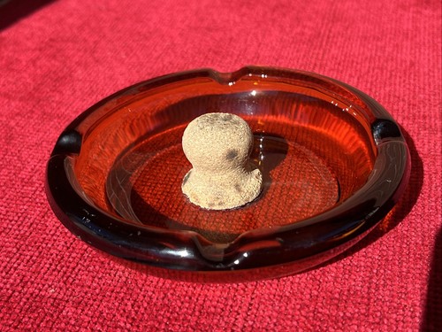 Vintage pipe ashtray with - vintage,